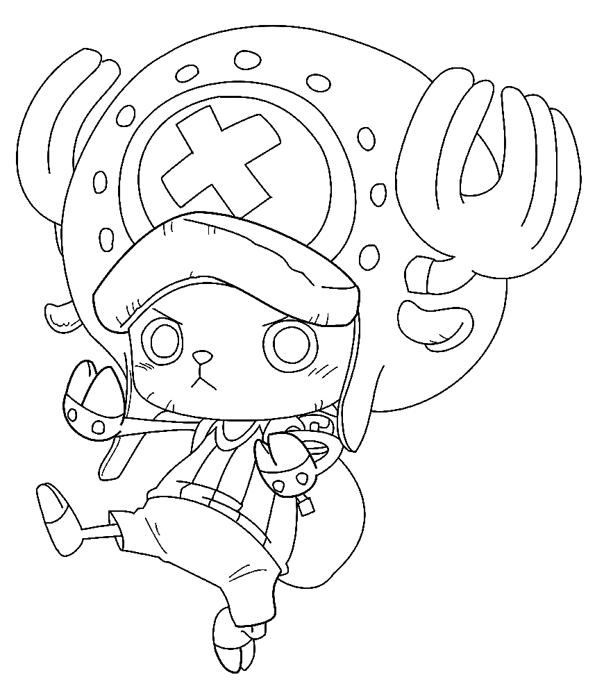 One Piece Tony Tony Chopper Coloring Page