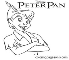 Peter Pan Para Colorear