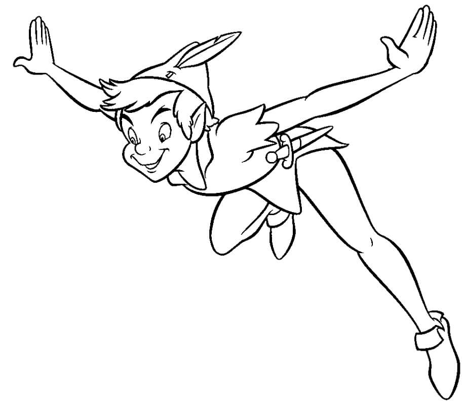 Peter Pan está volando desde Peter Pan