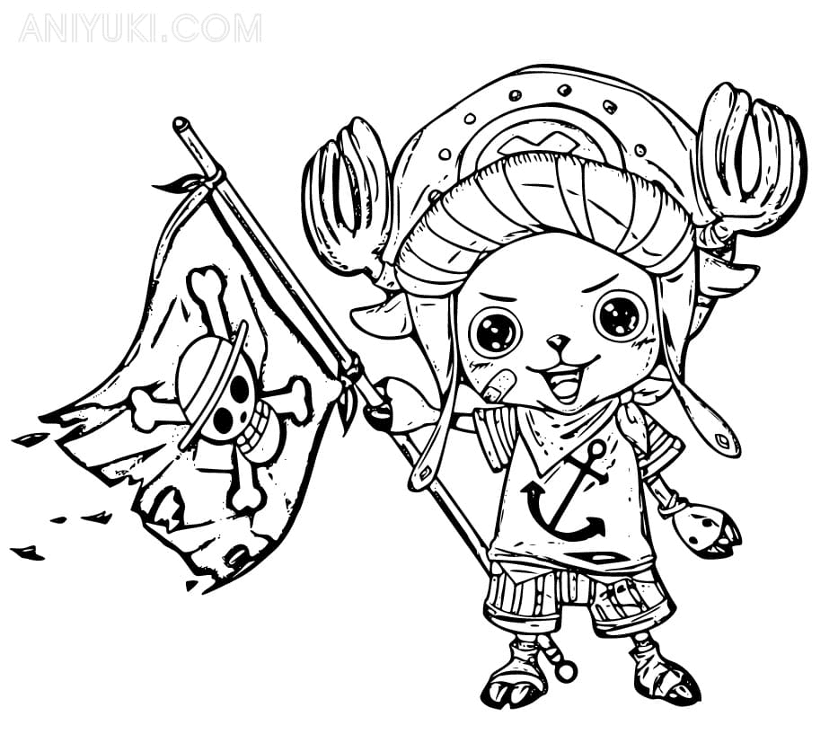 Pirate Tony Tony Chopper Coloring Pages