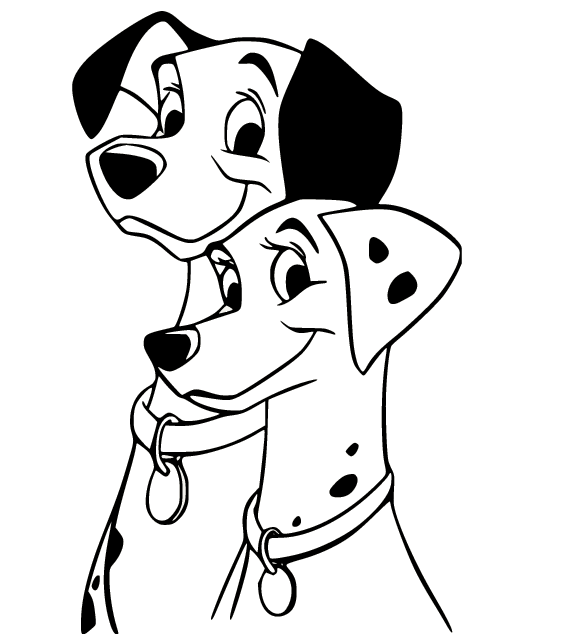 《101 斑点狗》中的 Pongo 和 Perdita