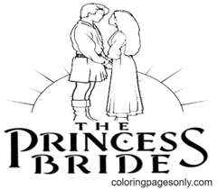 صفحات تلوين العروس الأميرة