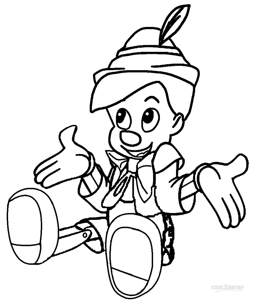 Printable Pinocchio Coloring Pages