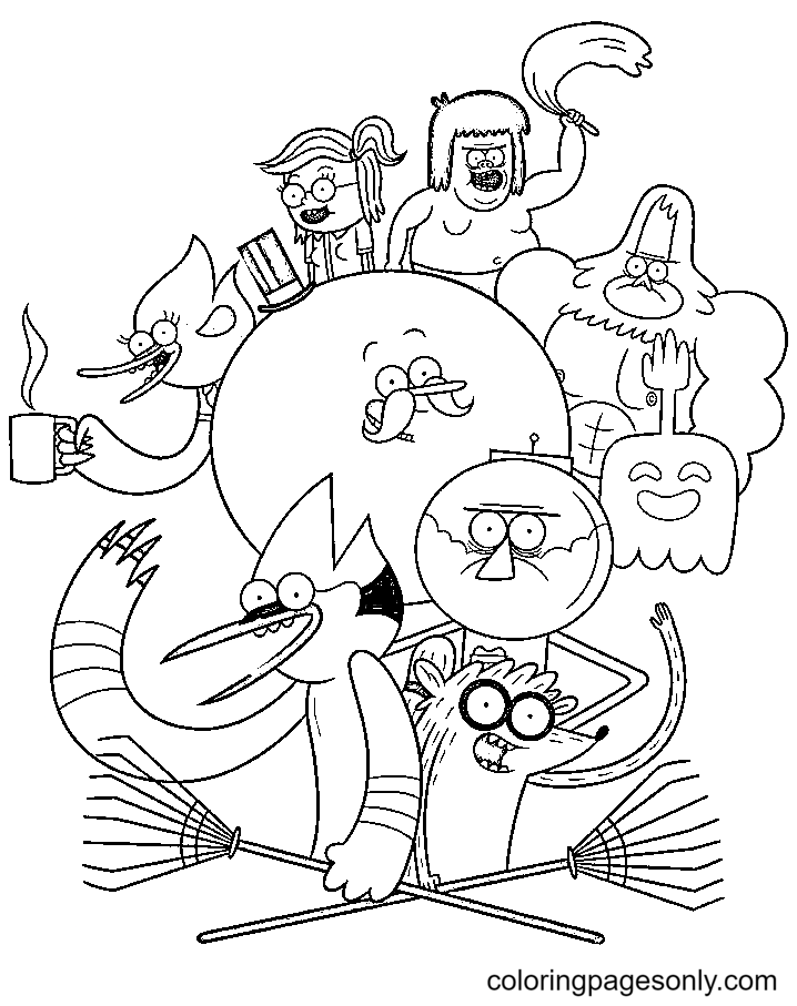 Printable Regular Show Coloring Pages