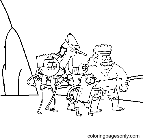 Ready to Fight the Overall Cutoff Guards Coloring Page