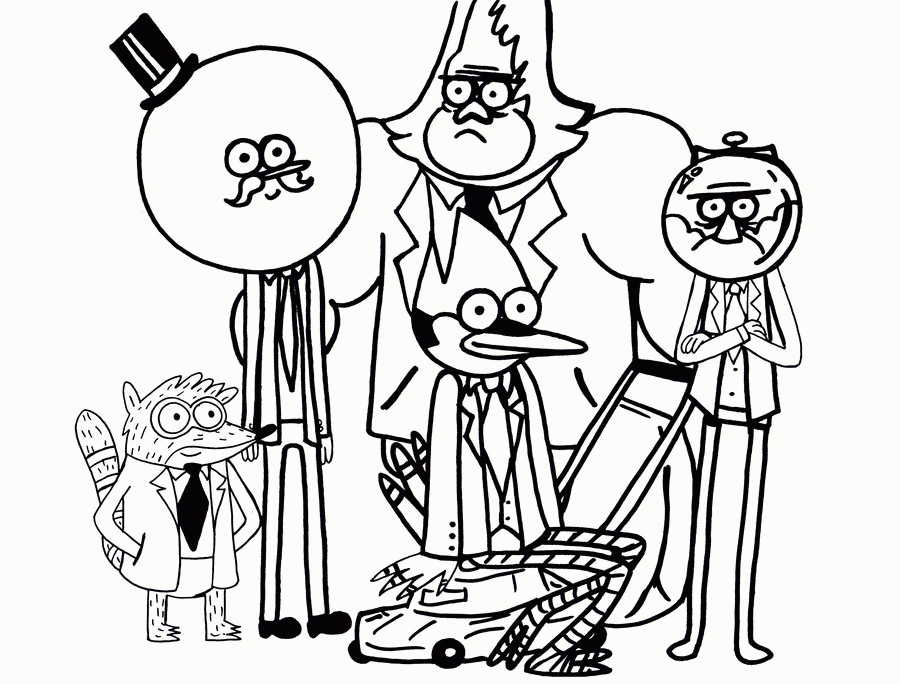 Regular Show Free Printable Coloring Pages