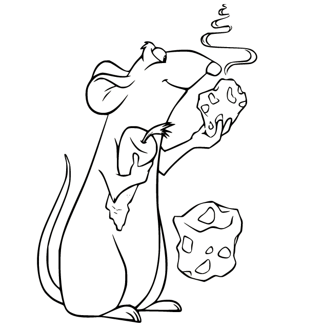 Rémy avec le savoureux fromage de Ratatouille