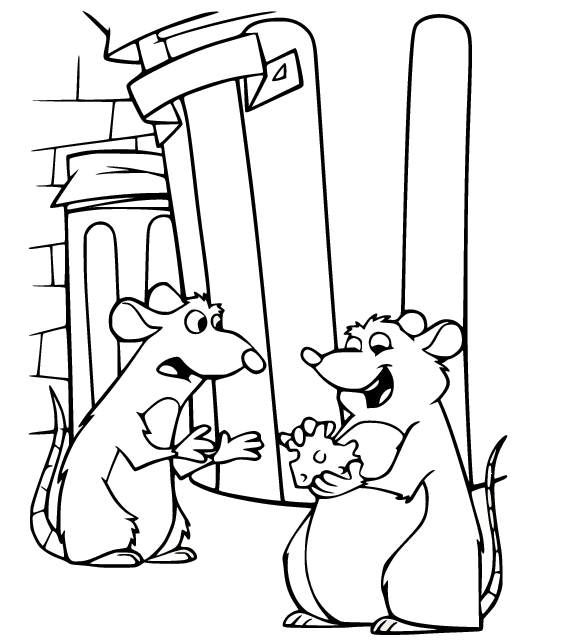 Remy ed Emile rubano il formaggio dalla Ratatouille