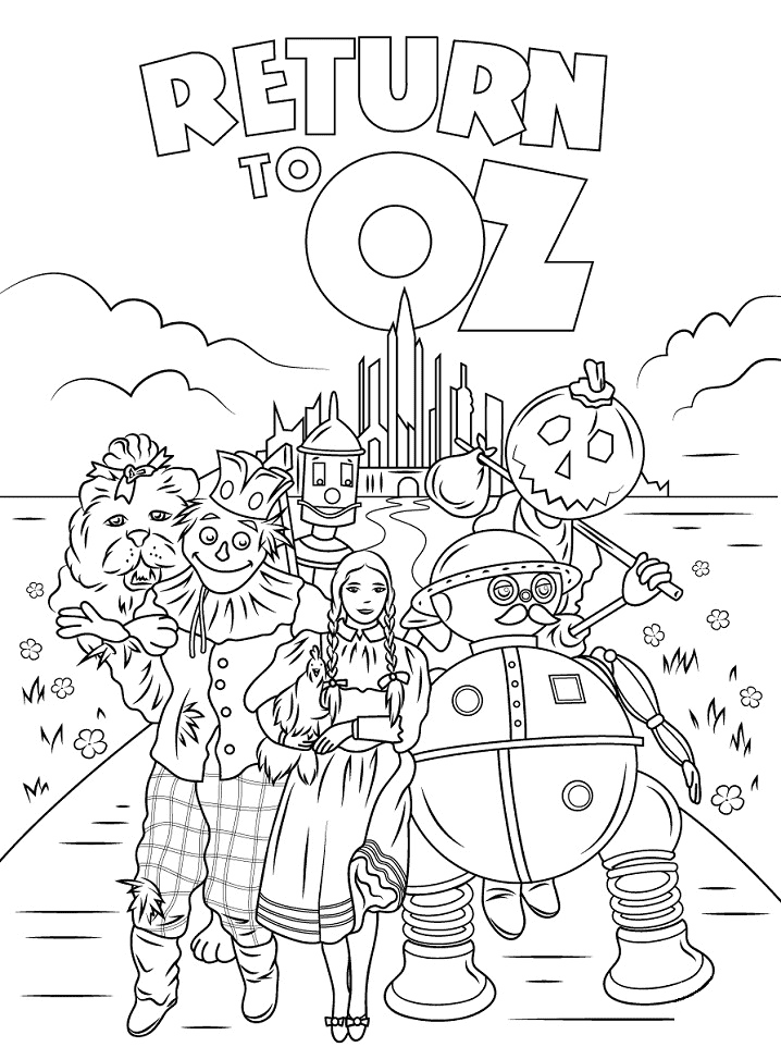 Return to Oz Coloring Page