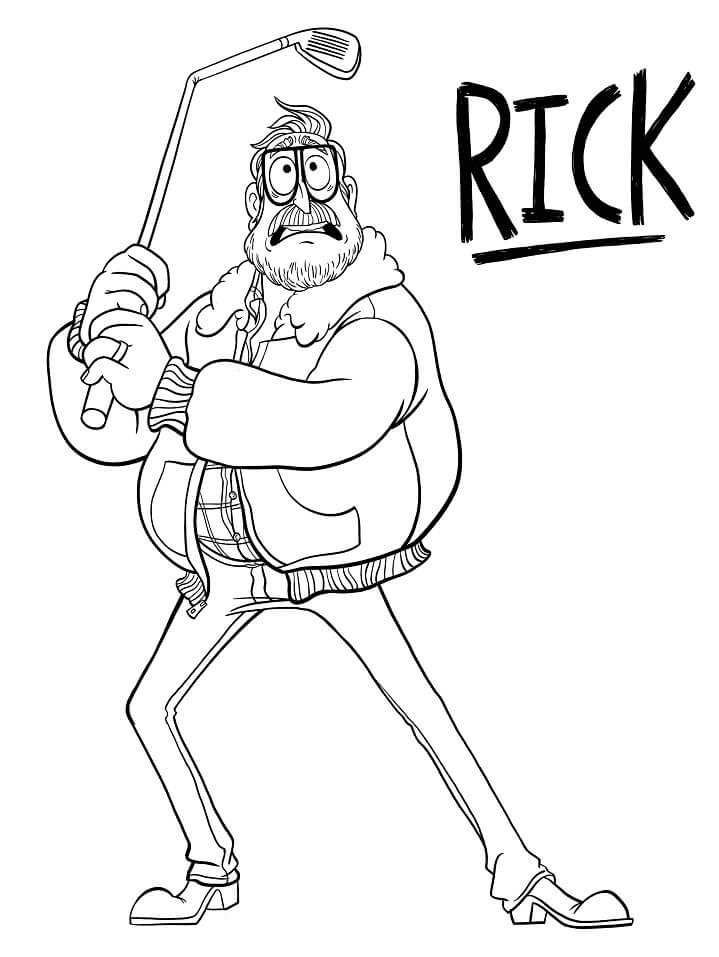 Rick Mitchell Coloring Pages