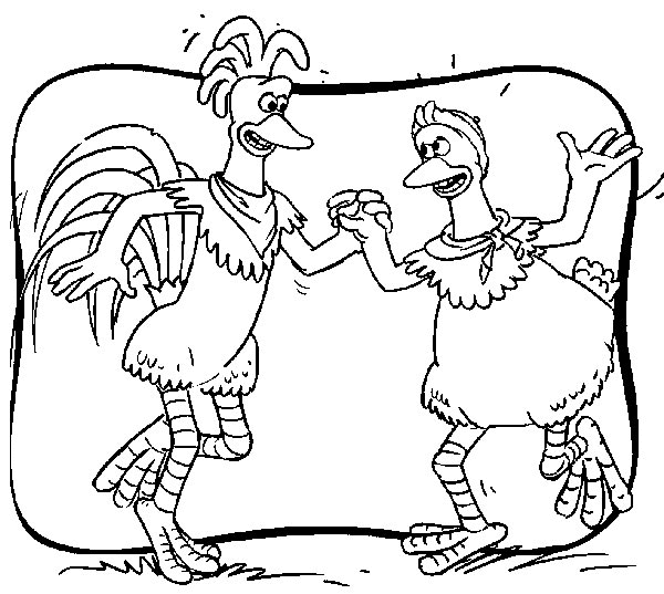 Rocky und Ginger tanzen aus Chicken Run