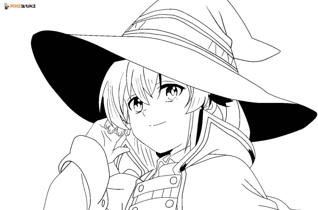 Roxy Migurdia in magician hat Coloring Pages