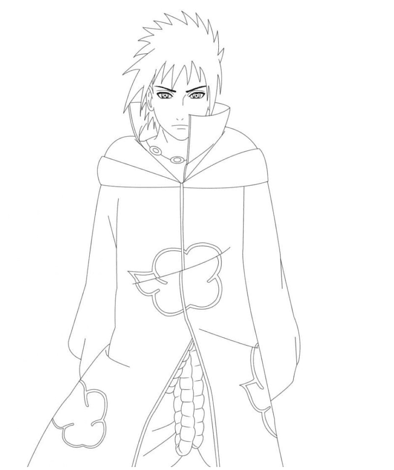 Coloriage Sasuke Akatsuki