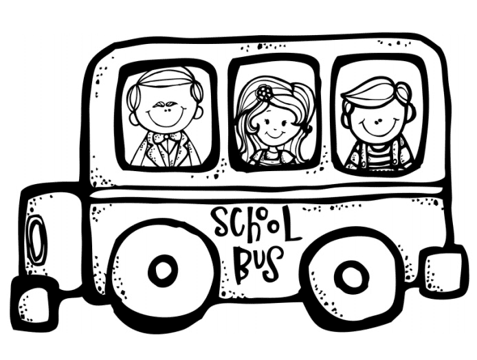 Scuolabus per i bambini delle elementari