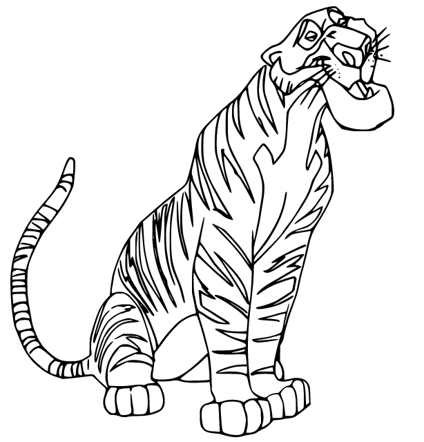 Shere Khan Coloring Page