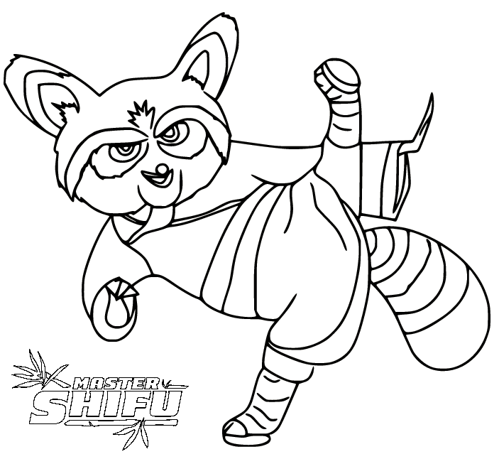 Shifu il panda rosso di Kung Fu Panda di Kung Fu Panda