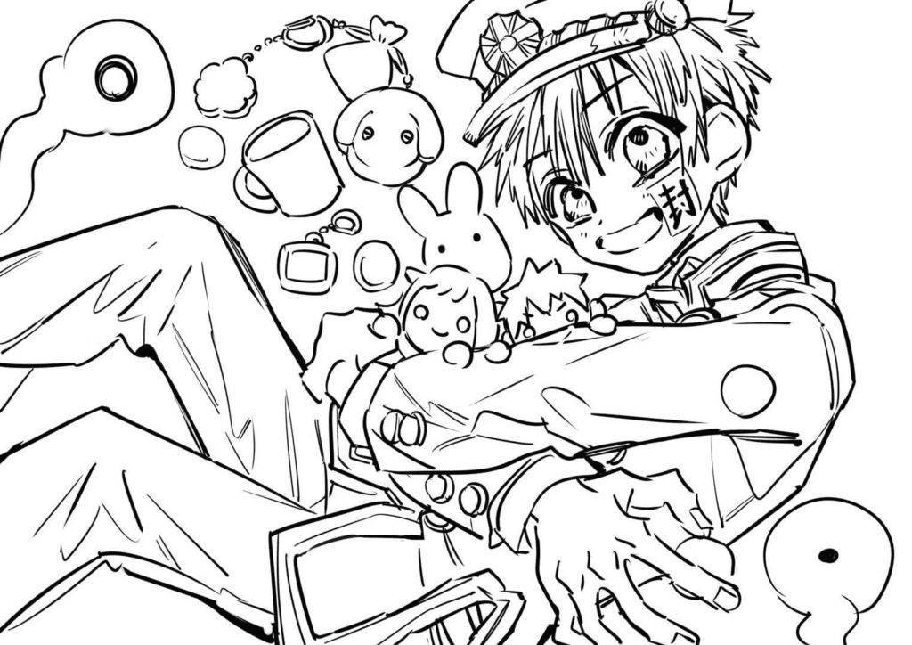 50 Toilet Bound Hanako Kun Coloring Pages Free Printable PDF 