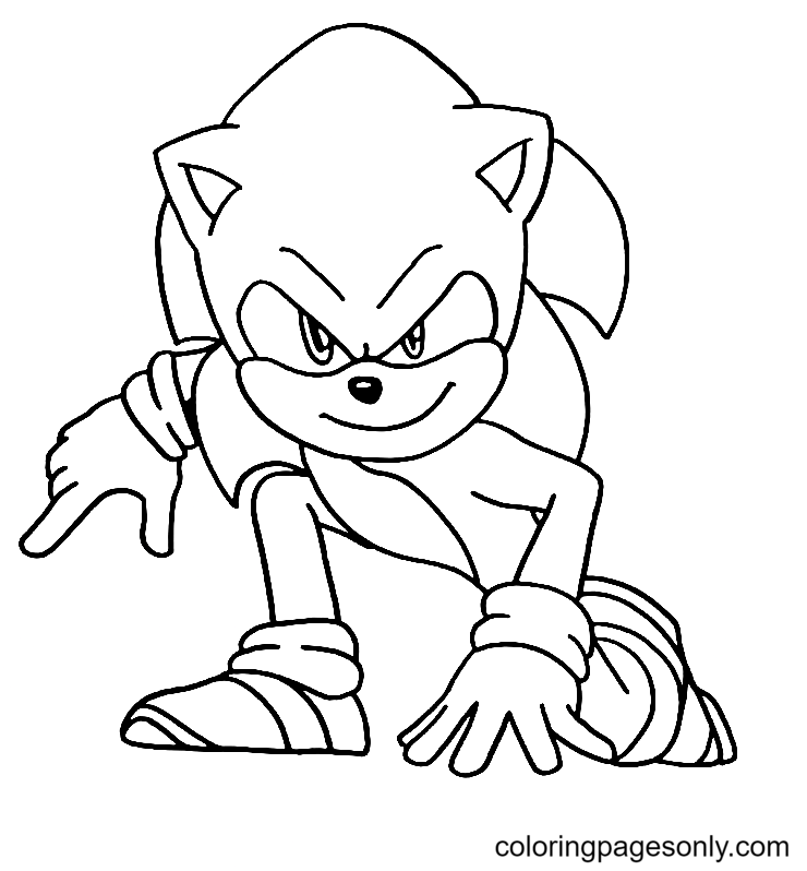 Sonic 2 Movie Coloring Page