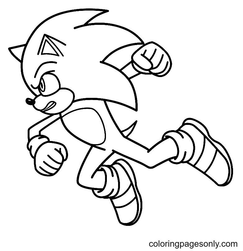 Sonic From Sonic 2 Movie Coloring Pages Sonic The Hedgehog Coloring Pages Coloring Pages For 