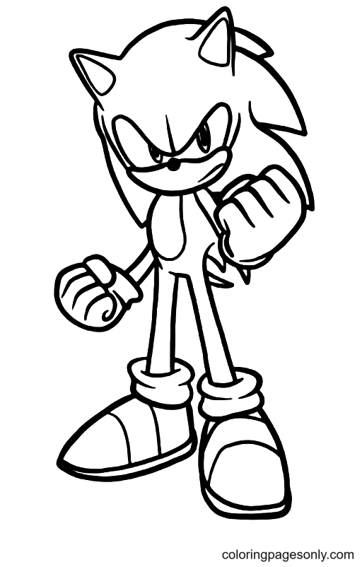 Sonic the Hedgehog 2 – Sonic Coloring Page