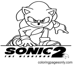 Desenhos para colorir do Sonic de Sonic the Hedgehog 2 The Movie 2022 -  Desenhos para colorir para impressão grátis