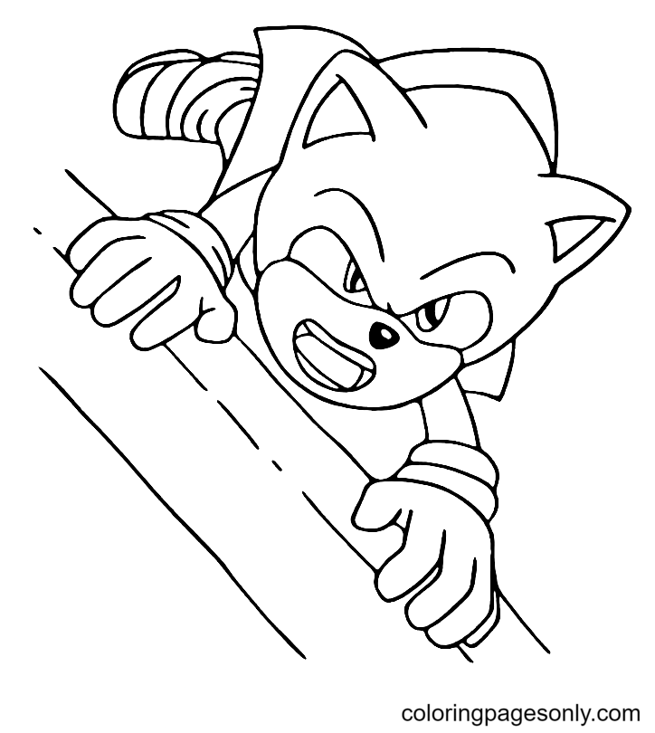 Sonic the Hedgehog the movie 2022 Coloring Page