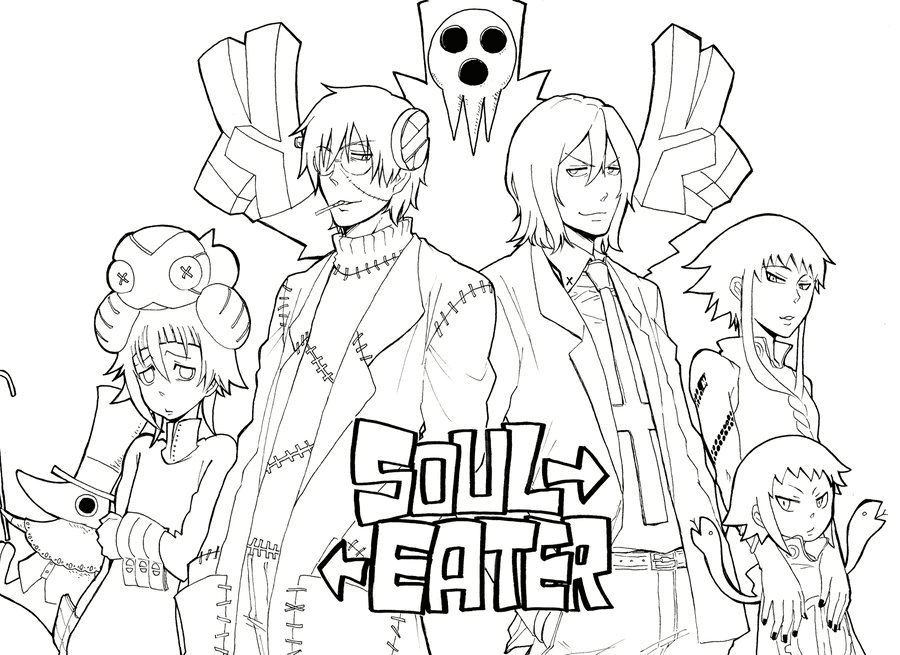 Soul Eater Free Printable Coloring Pages