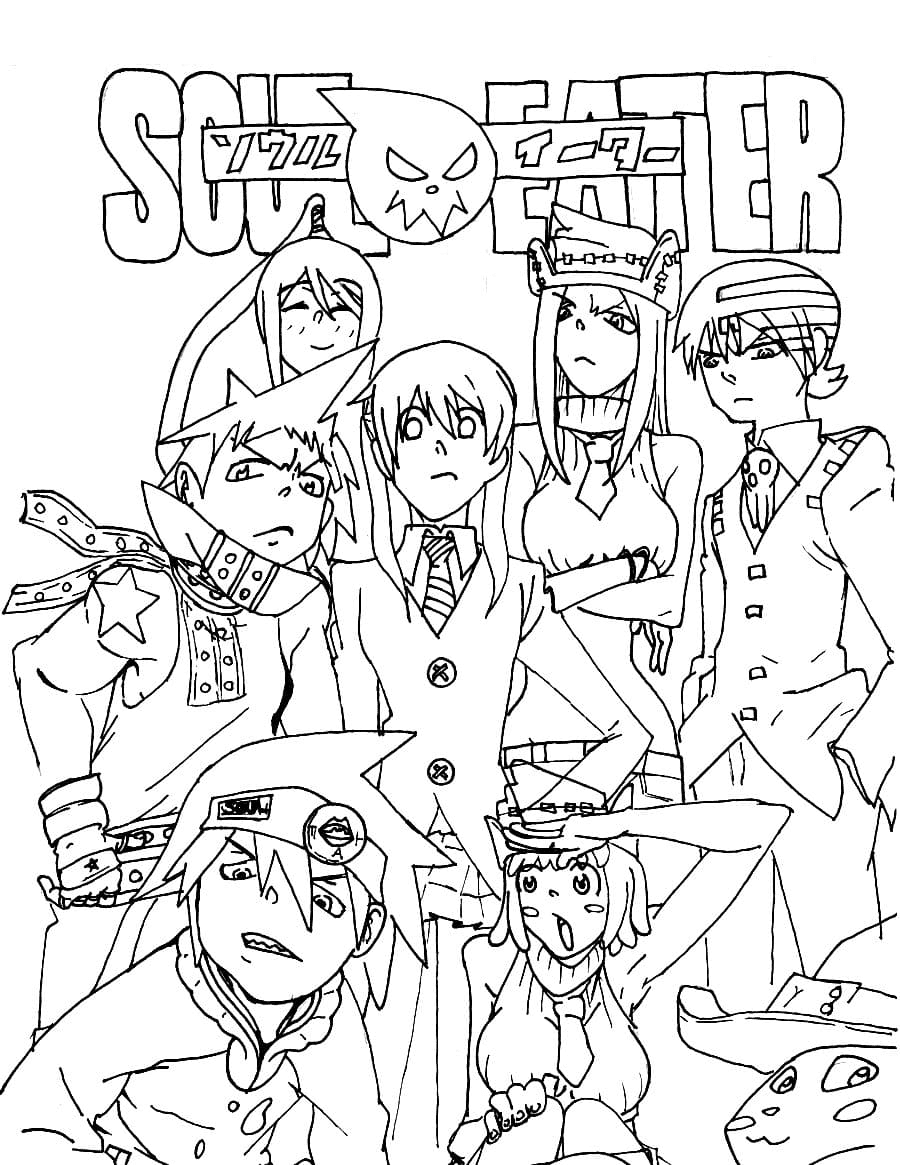 Soul Eater Free Coloring Pages