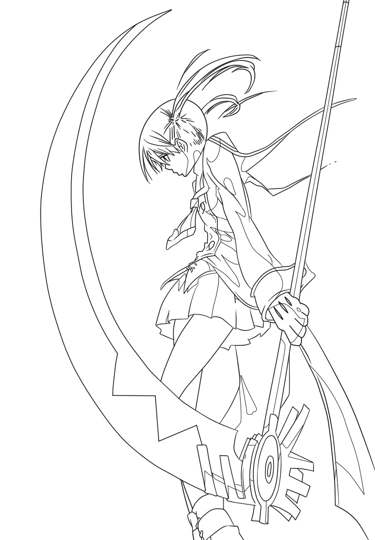 Soul Eater – Maka Albarn Coloring Page