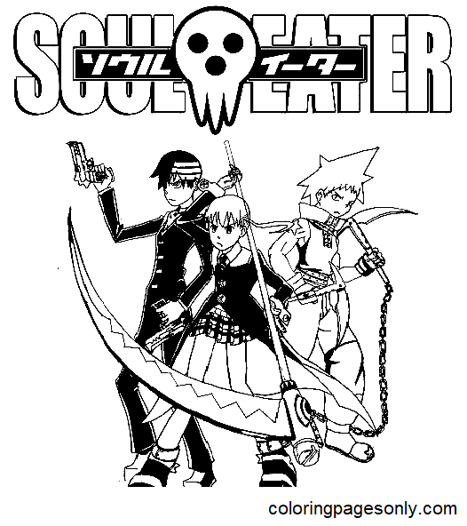 Soul Eater to Print Coloring Pages