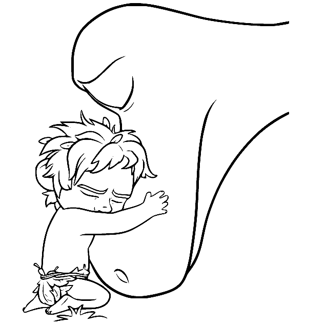 Spot Gives Arlo a Hug Coloring Pages