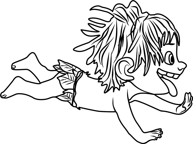 Spot Running Coloring Page