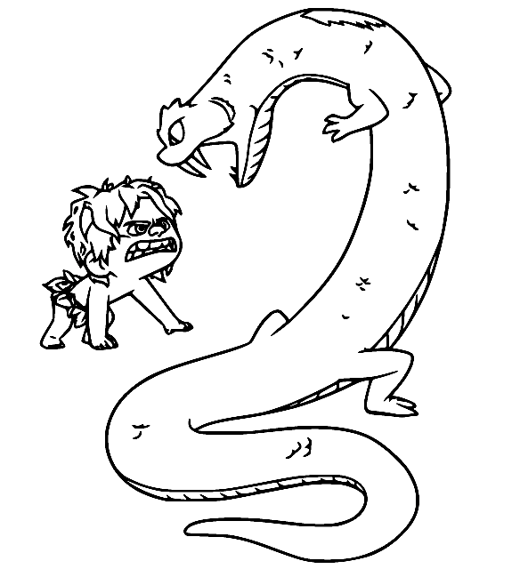 Spot is in Danger Coloring Page