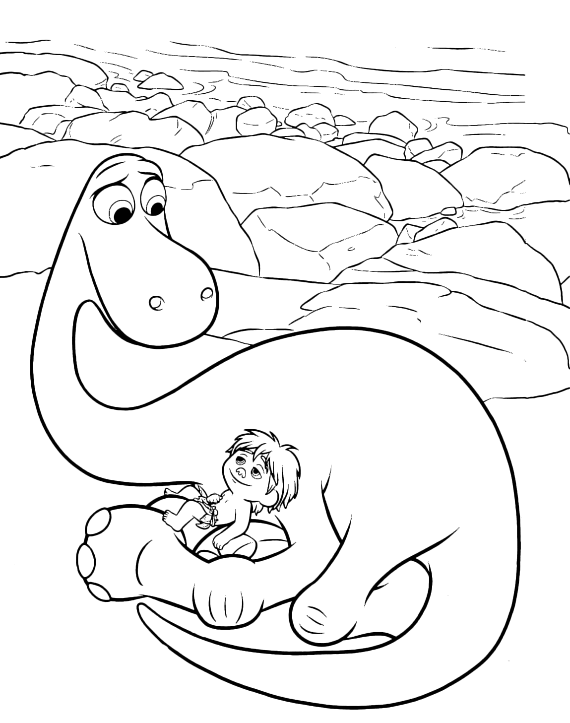Spot with Arlo Coloring Page