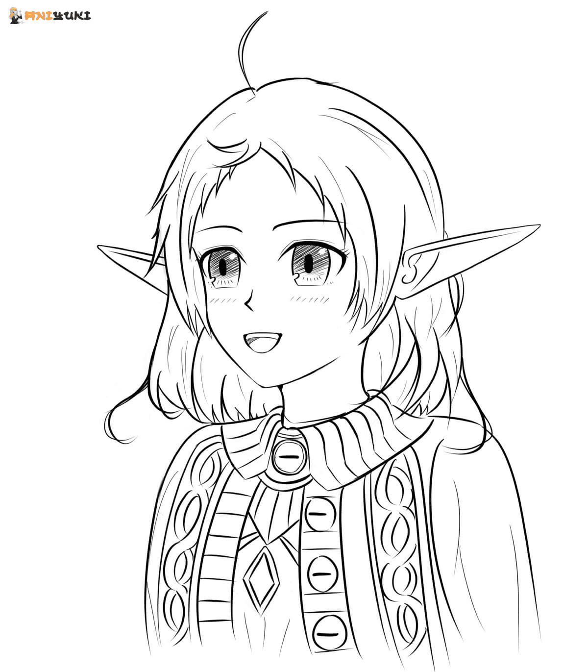 Sylphiette from Mushoku Tensei Coloring Pages