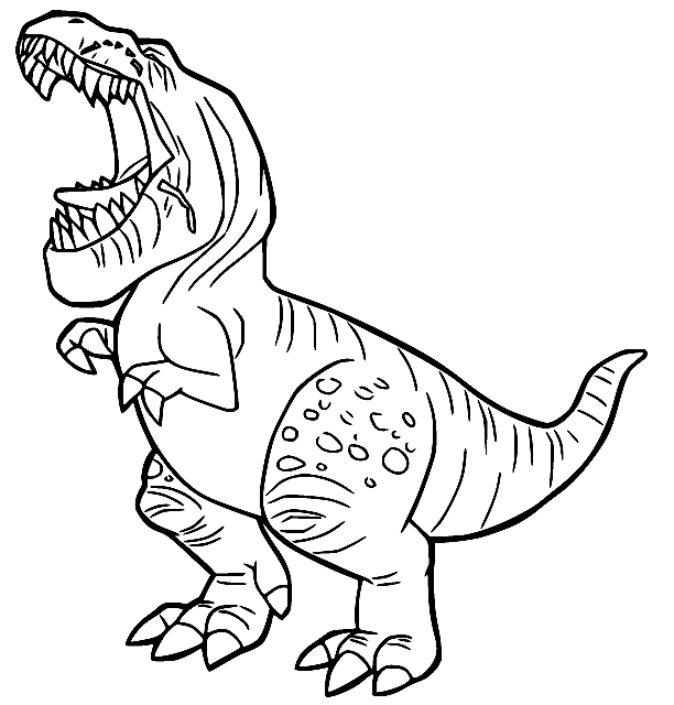 T Rex Butch Coloring Page
