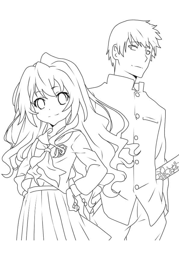 Taiga Aisaka und Ryuuji von Anime Couple
