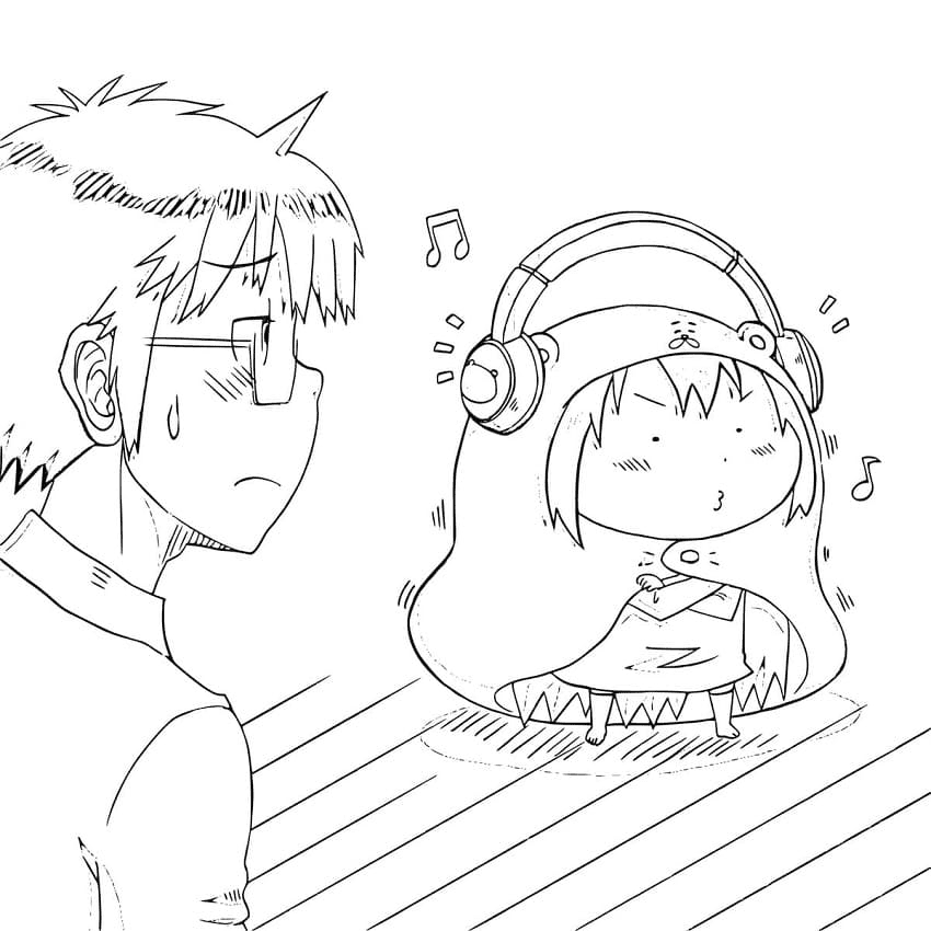 Taihei Doma And Umaru Doma Coloring Pages