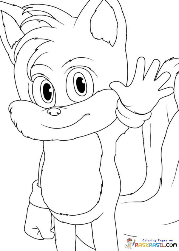 sonic the hedgehog coloring pages tails