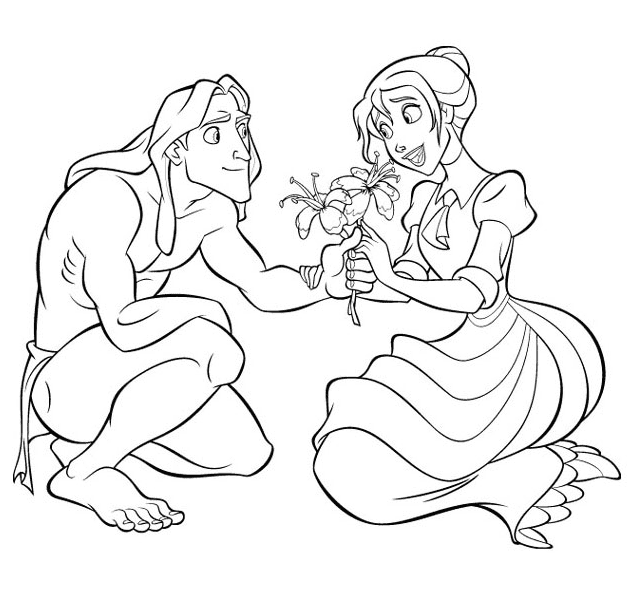 Tarzan and Jane Coloring Pages