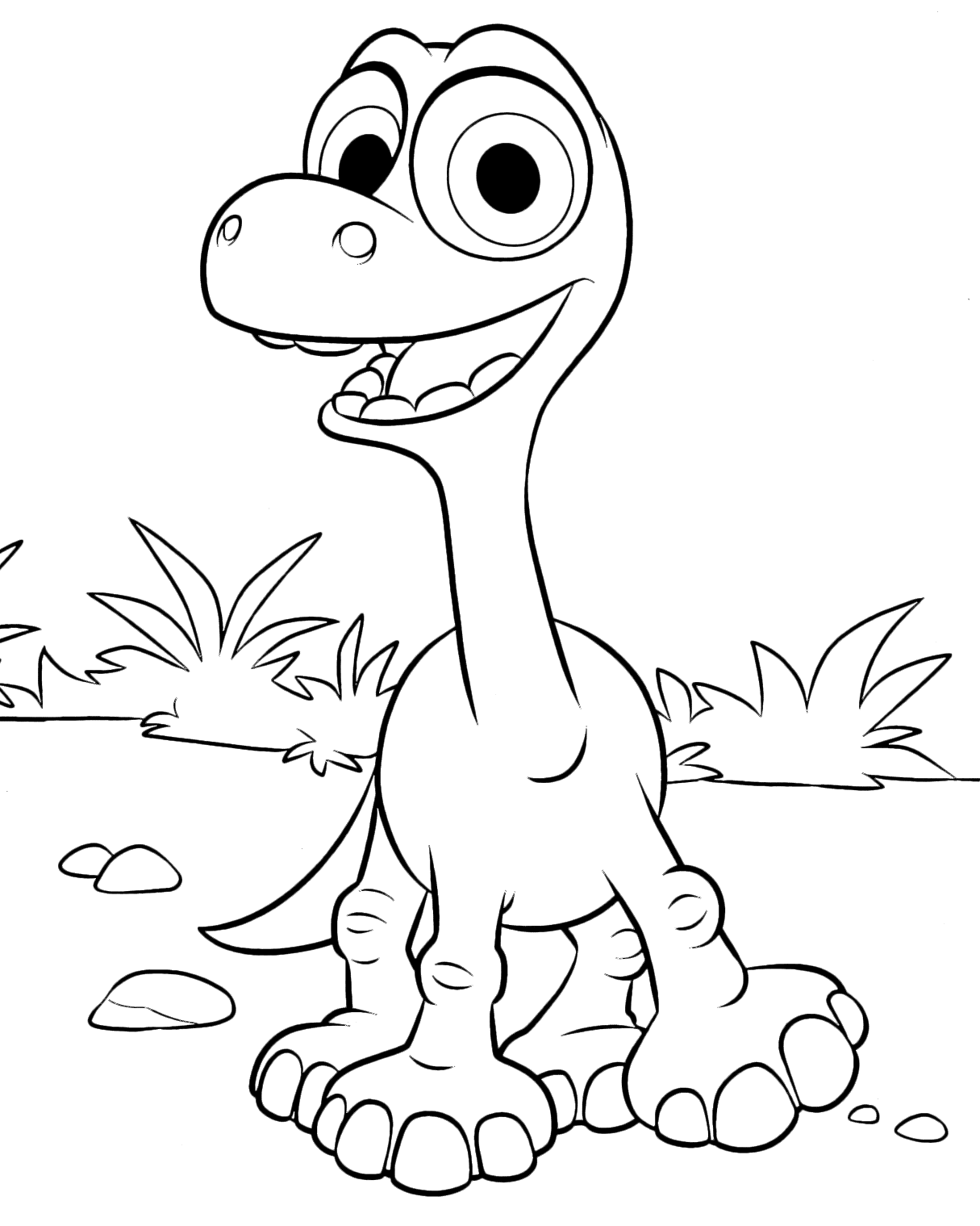 The Good Dinosaur – Arlo Coloring Page