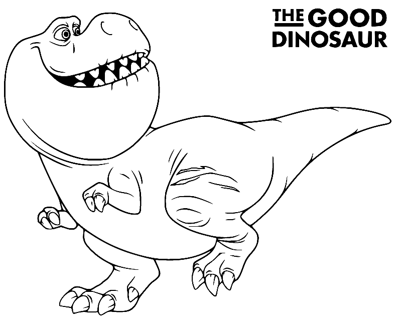 The Good Dinosaur Nash Coloring Pages