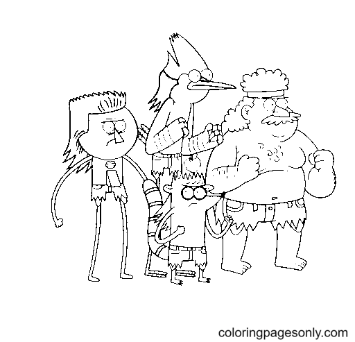 The Guys Ready for the Next Chamber Coloring Page
