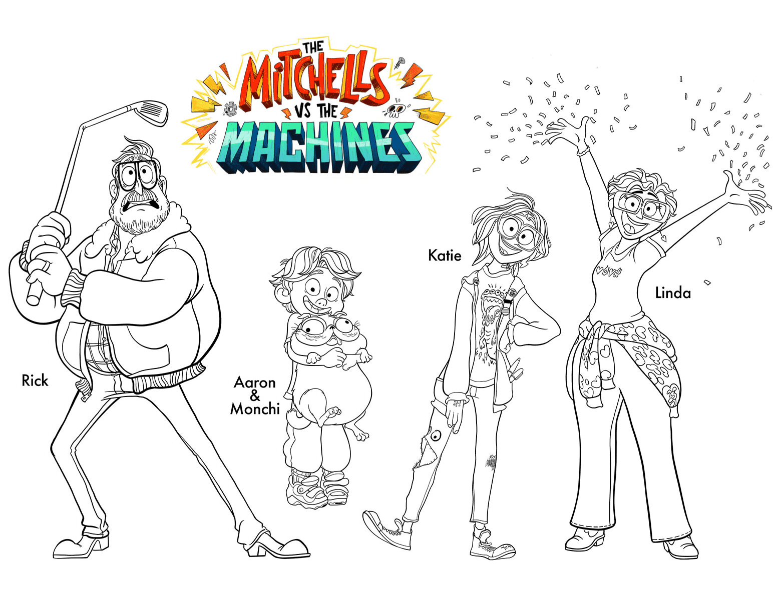 The Mitchells vs the Machines Coloring Pages