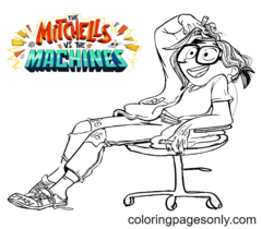 Dibujos Para Colorear De Los Mitchells Contra Las Maquinas