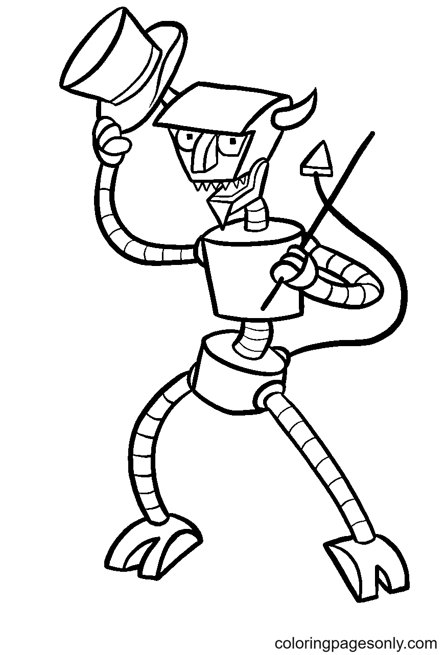 The Robot Devil Coloring Page