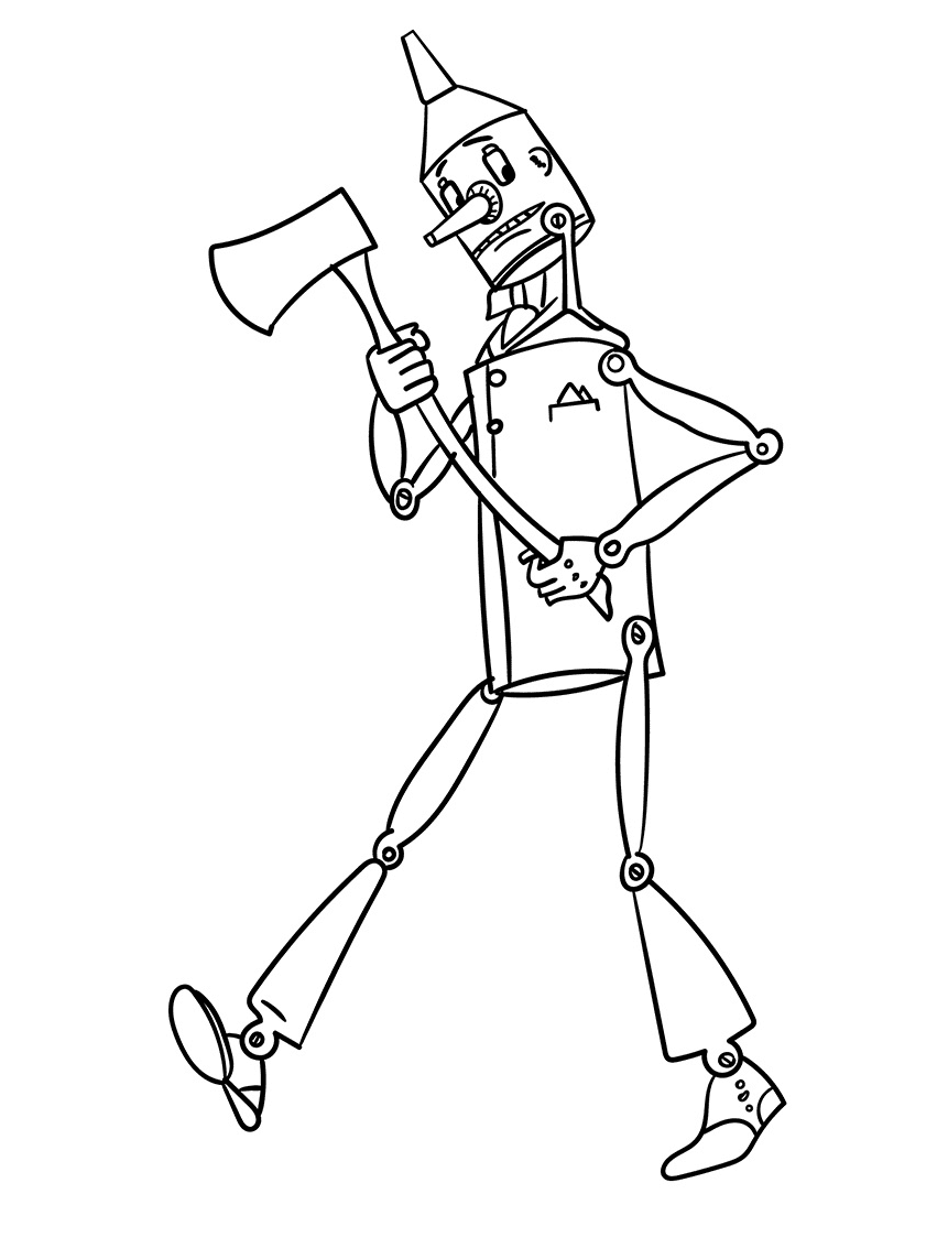 The Tin Man Coloring Page