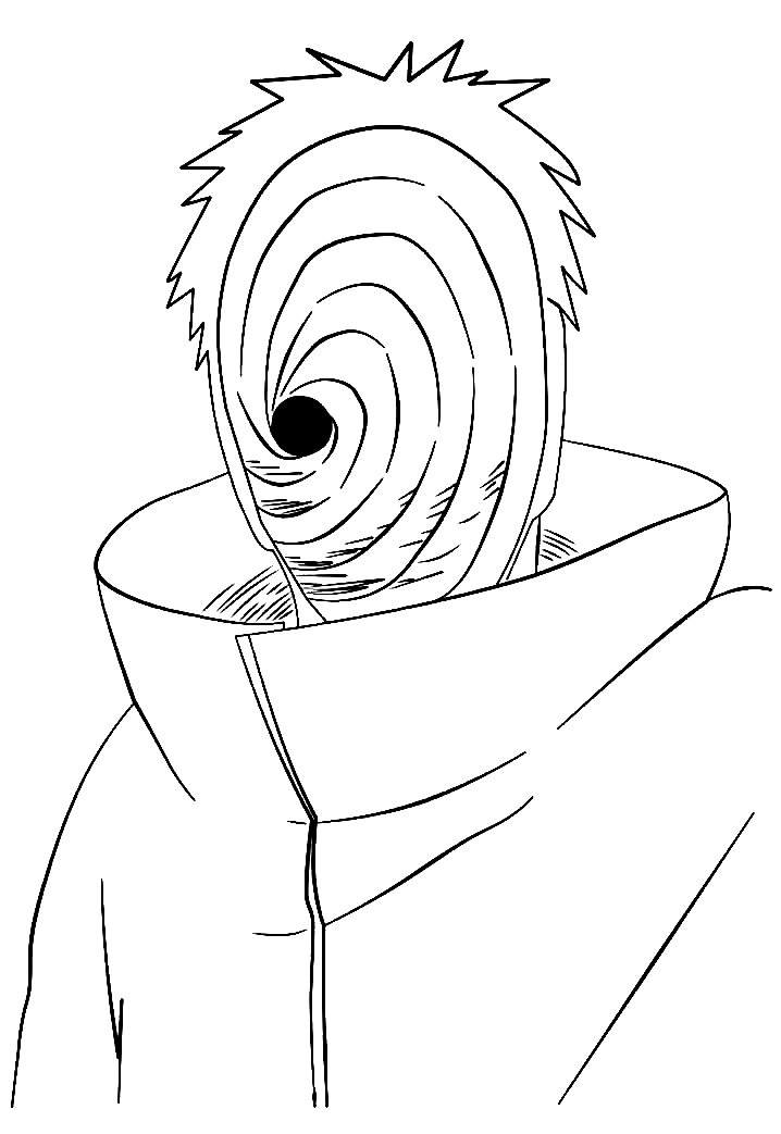 Tobi Obito Coloring Pages