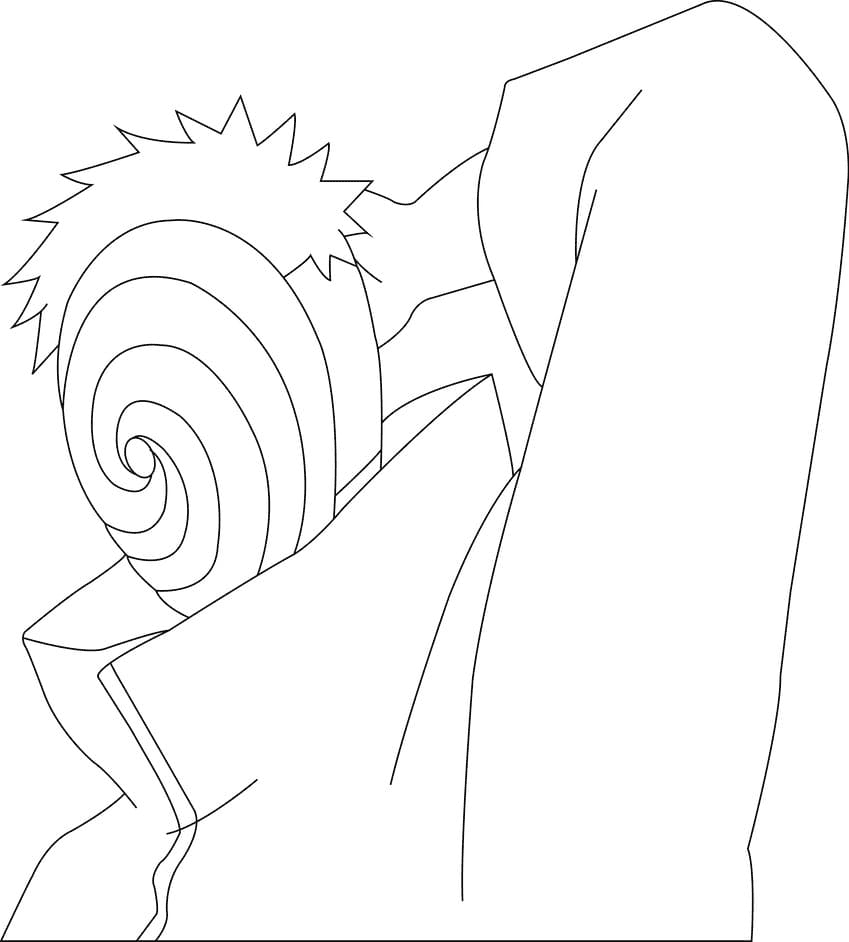 Tobi (Obito) Coloring Pages