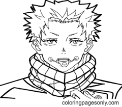 Toge Inumaki Coloring Pages